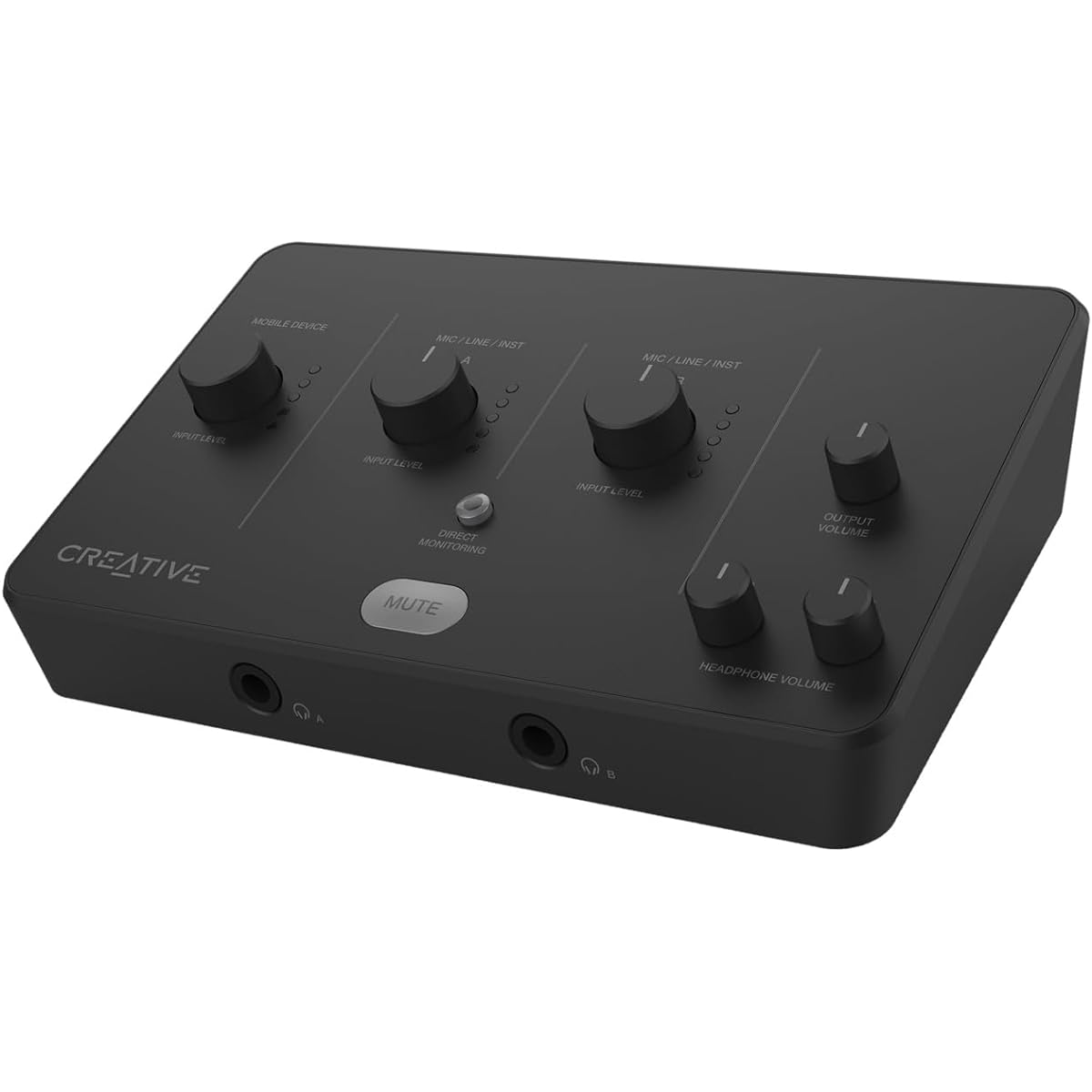 CREATIVE Live! Audio A3 USB Audio Interface Up to 24-bit 96kHz recording and playback, zero latency direct monitoring