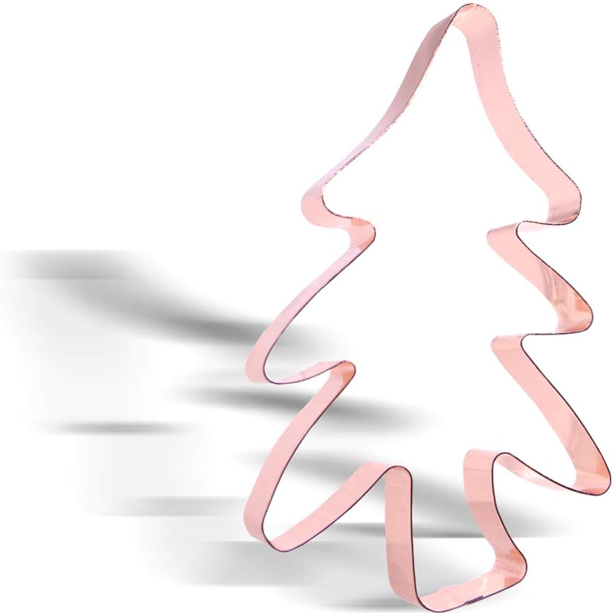 Large Christmas Tree Cookie Cutter - 5.5 x 3.6 inches - Copper