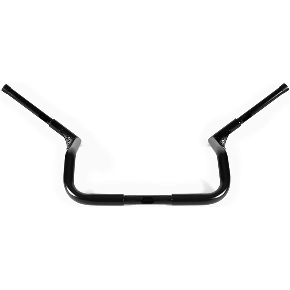 Krator 1.25" Black Handlebar Rise 12" - 1 1/4" Ape Hanger Bar Compatible with Harley-Davidson Electra Glide FLHT 1996-2022