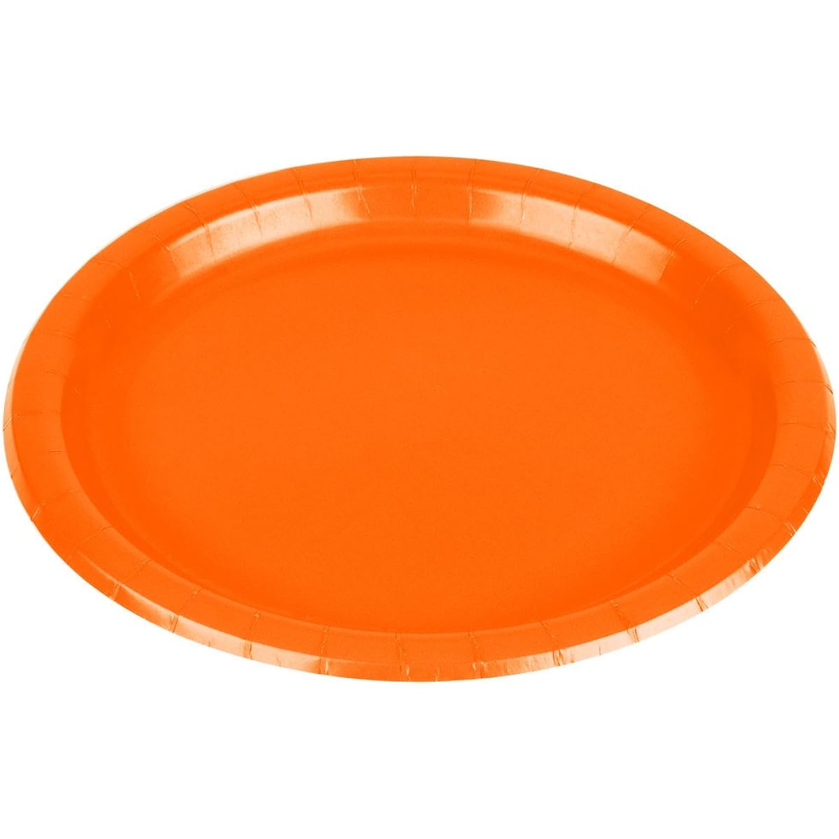Disposable Round Dinner Party Plates Tableware, Orange Peel, Paper, 10 Inch, Pack of 20