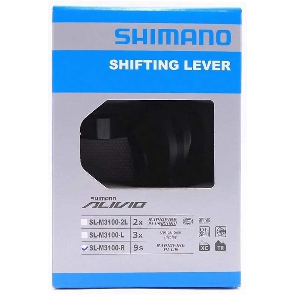 SHIMANO Shift Lever SL-M3100-R Right 9s with Optical Gear Display 1800mm Inner ESLM3100RA ALIVIO