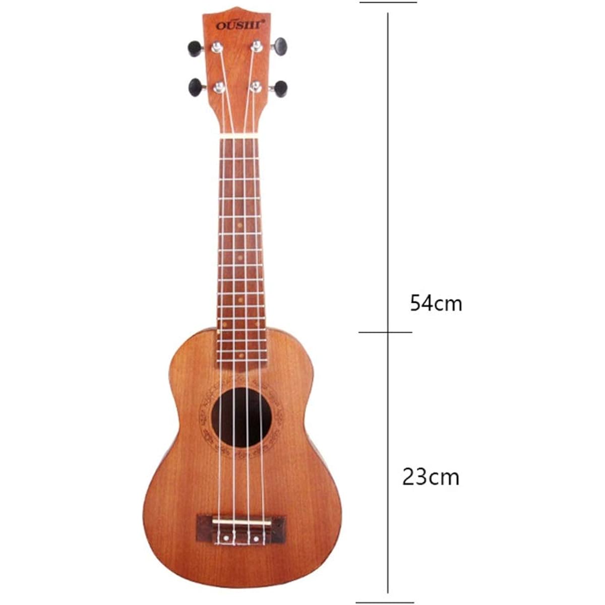Ukulele 21 Inch Acoustic Ukulele for Beginners 4 Strings Natural Sound Source Perfect Gift (Color: Natural, Size: 21 inches)