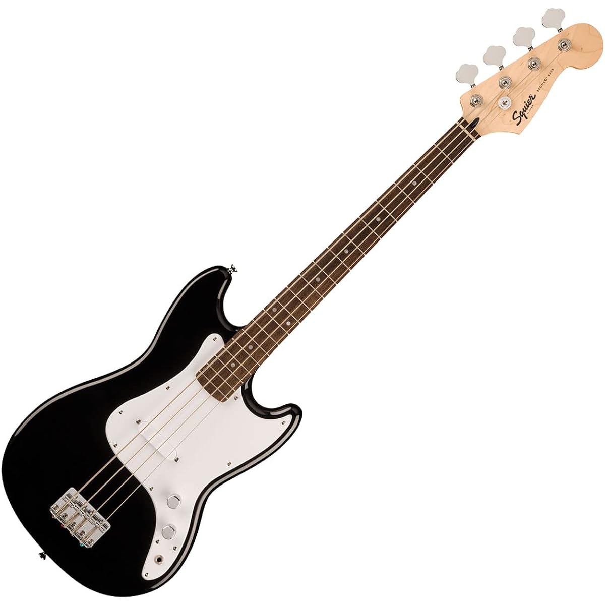Squier by Fender SONIC BRONCO BASS Black 12-piece bass beginner set [Shimamura Music's best-selling bass amp included] Short scale Laurel fingerboard Squier/Squier
