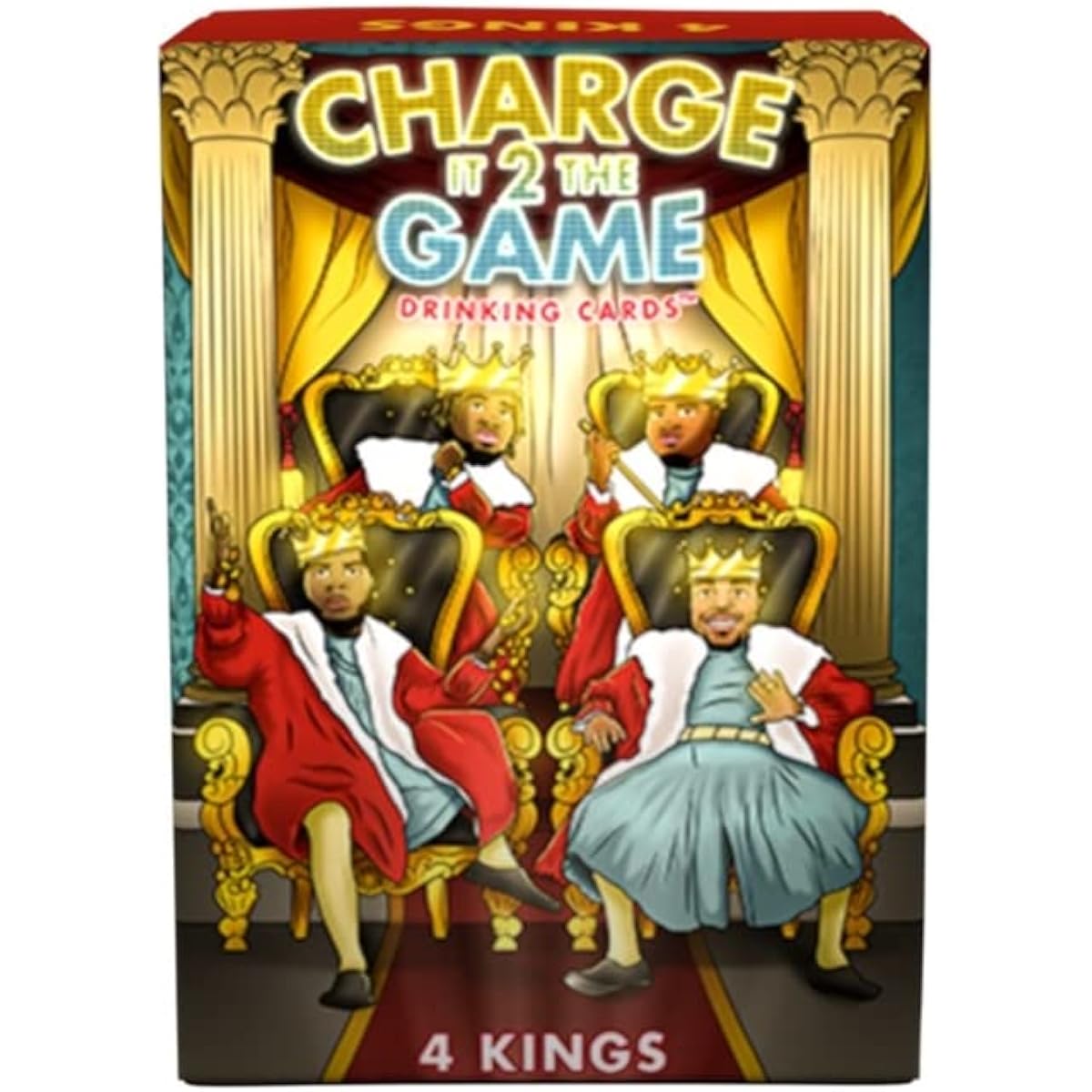 Charge It 2 The Game Drink Cards King 4 - Drink Card Game for Adults - Fun Game for Game Night - Party Game - 21st Birthday Gift - Party Starter - Vacation Game - Black Owned