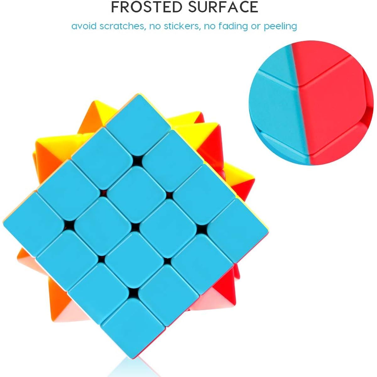 Coogam Qiyi 4x4 Speed Cube Stickerless Puzzle Toy (Qiyuan S Version)