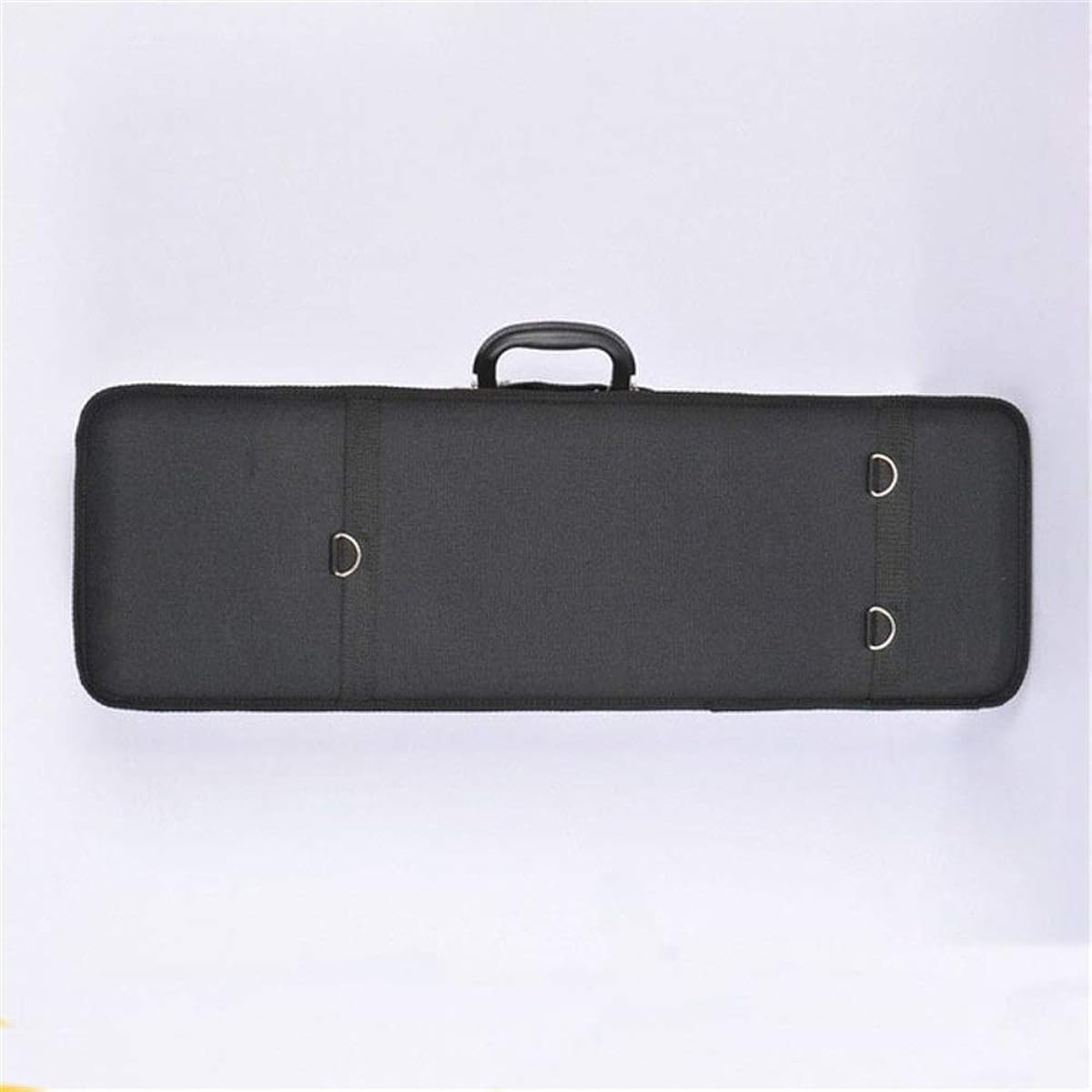 Violin Case Super Lightweight Portable Full Size Violin Case Oval Violin Hard Case Bag Cover with Backpack Straps Sturdy Lightweight Pressure Resistant (Color: Black, Size: 1/2)