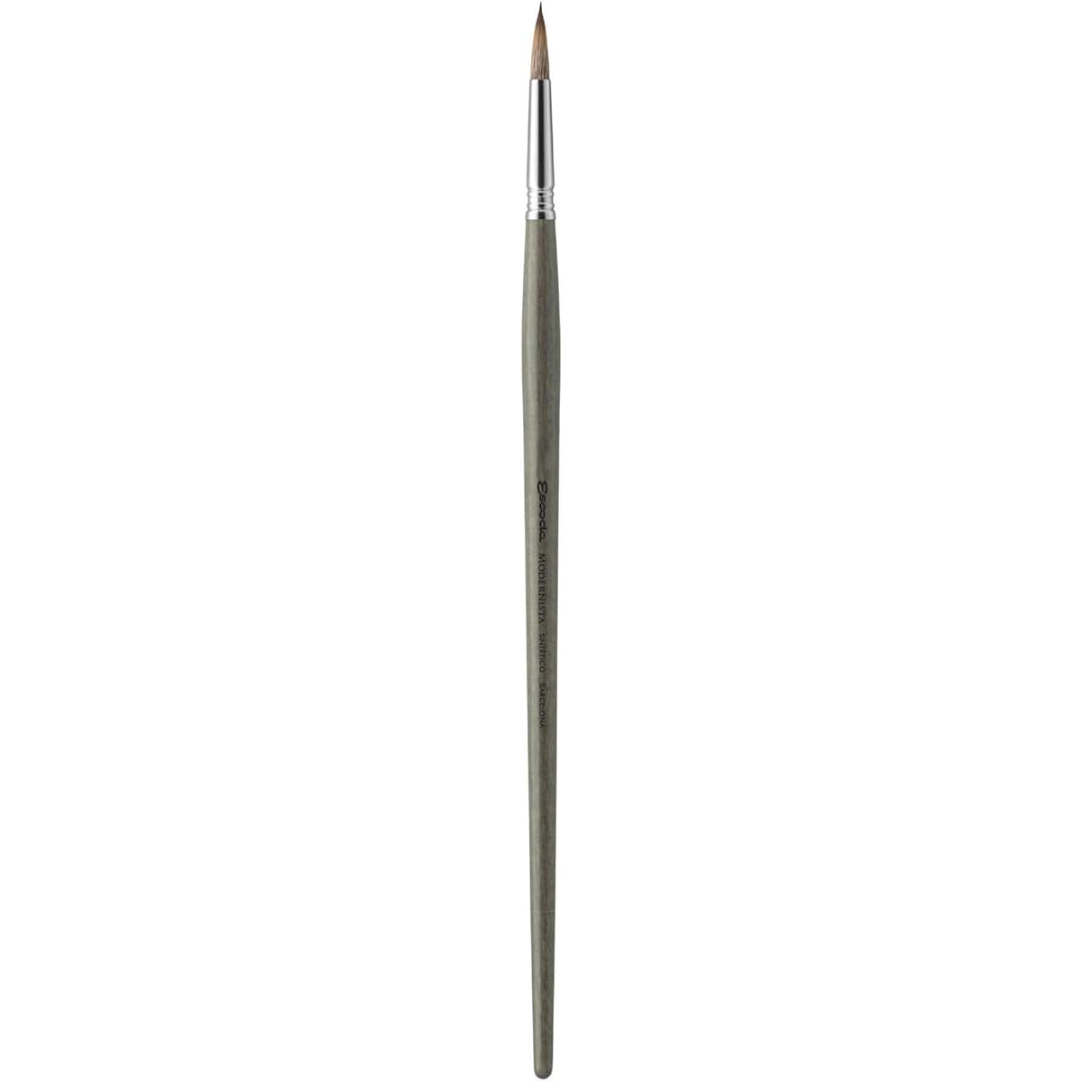 Escoda Modernista Series 4075 Long Handle Round Artist Oil & Acrylic Brush Size 18 Synthetic Mongoose