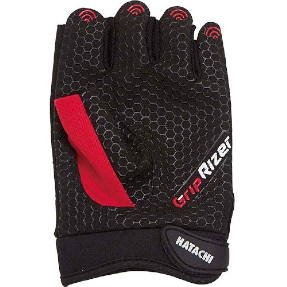 HATACHI Ground Golf Power Finger Gloves Red SM BH8013