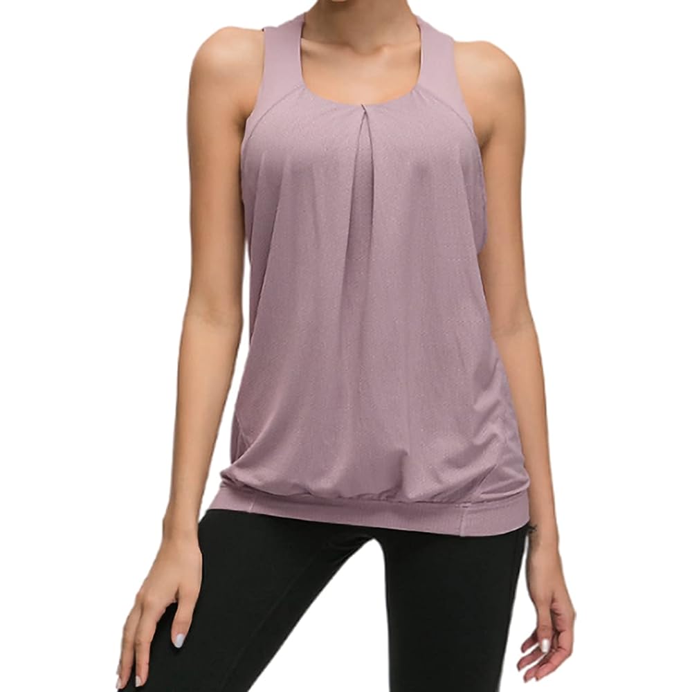 [and-L] Women's Yoga Wear with Cup Bra Top Tank Top Body Covering Bra Top Integrated Quick Drying