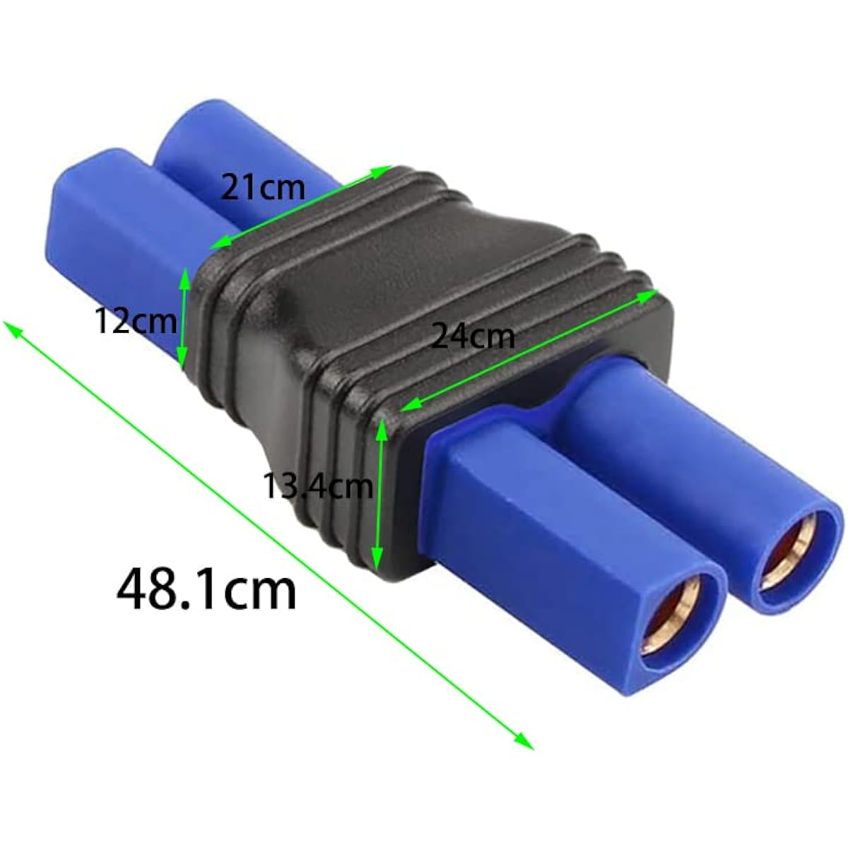 Laisomeke EC3 Male Plug Connector to EC5 Female Plug Connector Adapter for RC Lipo Battery EC3 to EC5 Adapter (2 Pack)