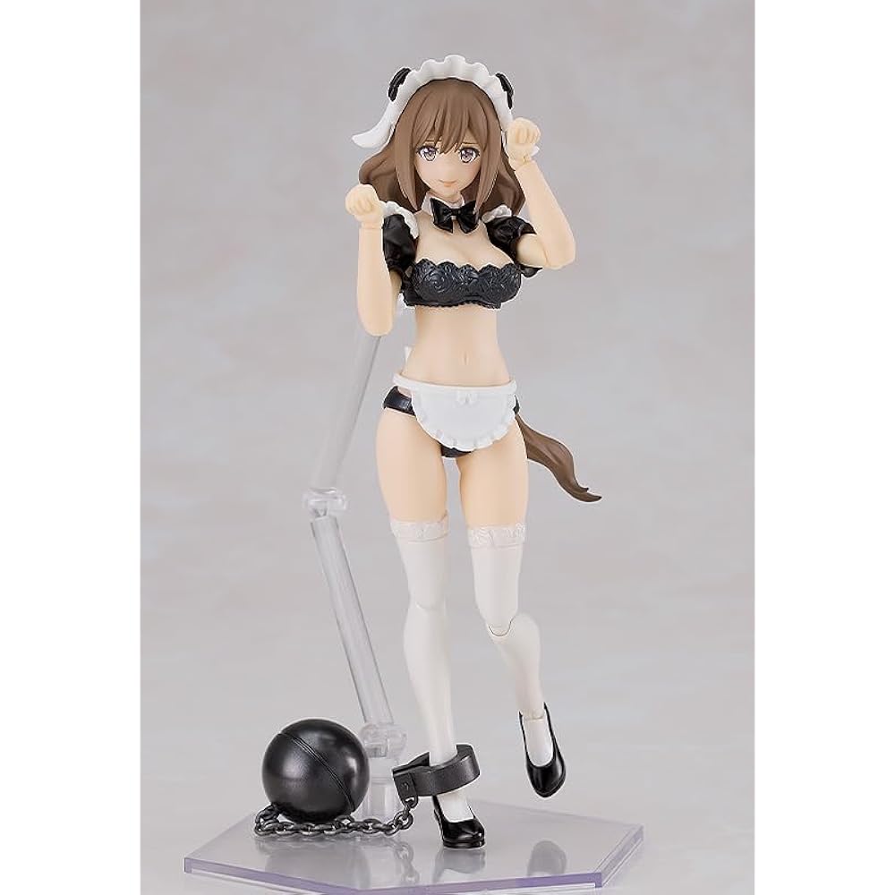 Max Factory PLAMAX GP 07 Underwear Bare Girl Ran & Jerry Maid Ver. Set Non-Scale Assembly Type Plastic Model
