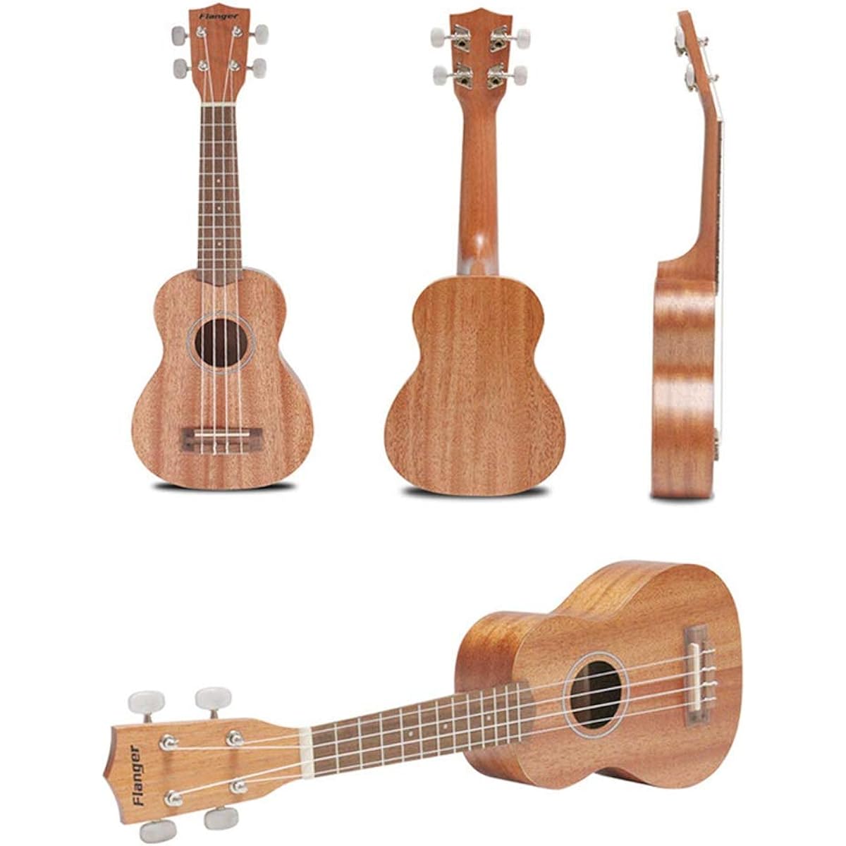 Ukulele Acoustic Ukulele 4 String Hawaii Guitar Guitar Musical Instrument for Kids and Music Beginners 21 Inch Concert Ukulele (Color: Natural, Size: 21 inches)