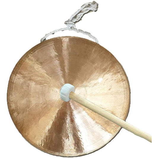 DOOKAA Gong, gong, drum, brass feng shui table gong, mini feng shui table gong with mallet, home decoration housewarming gift (Color: 30cm, Size:)