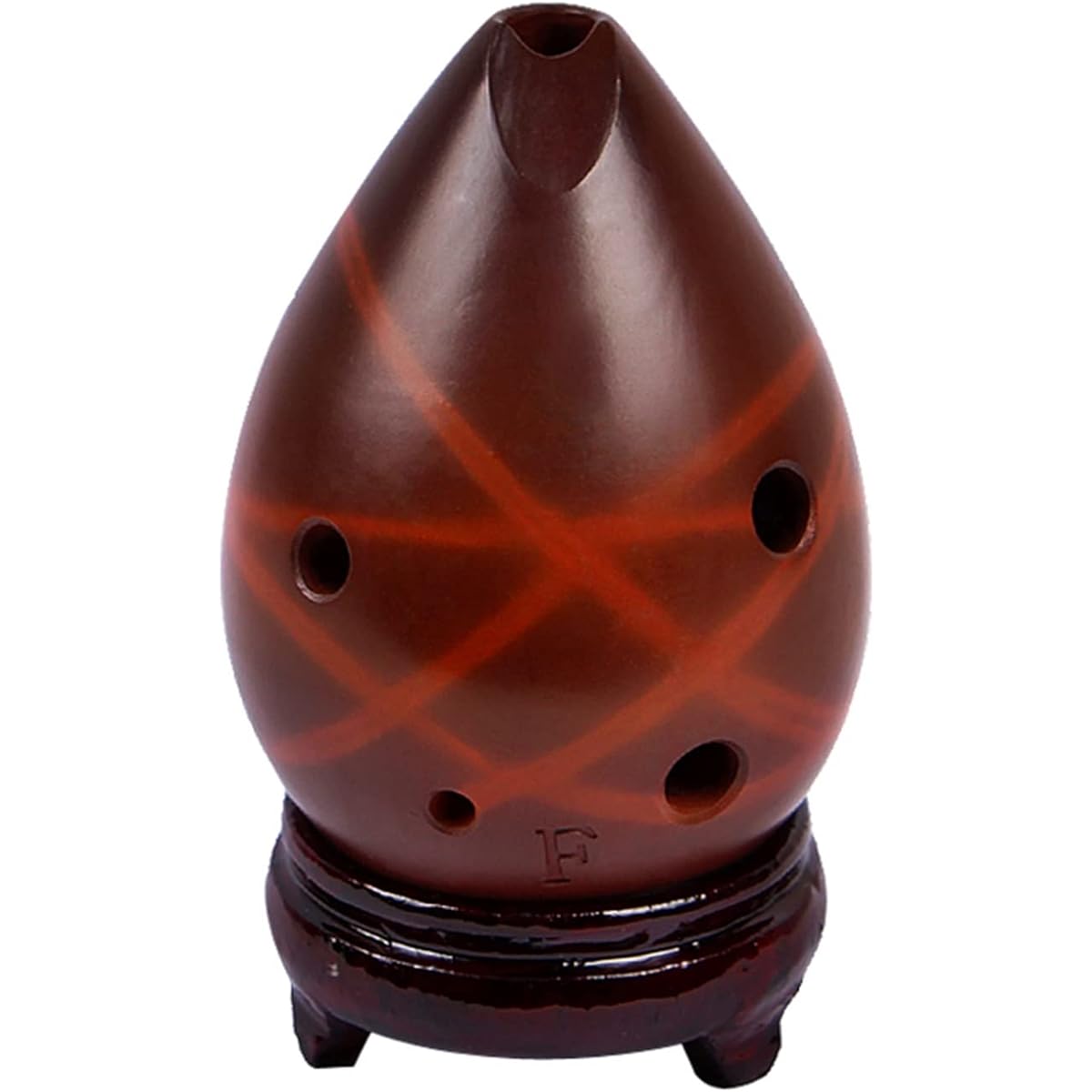Hole Smoked Pottery Xun 6 Hole Drop Type Professional Playing Ocarina Student Musical Instrument Playing Ocarina Musical Instrument