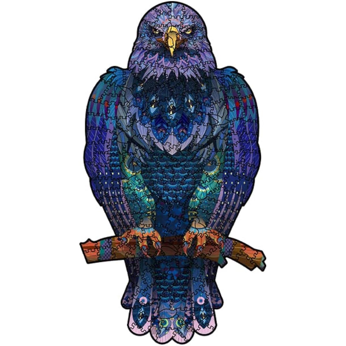 NKTDWO 300 Piece Wooden Puzzle for Adults 9x16.5 Inch Jigsaw Puzzle for Kids Animal Shape Wooden Puzzle Gift for Holiday/Christmas/Friends/Family (Large Size, Eagle)