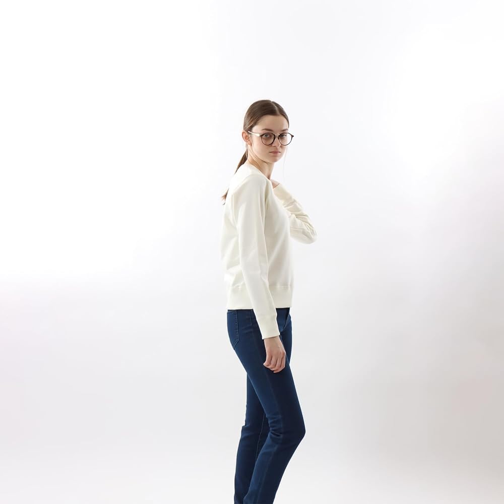 [Champion] Sweatshirt, Long Sleeve, Fleece, Embroidery, One Point Logo, Crew Neck Sweatshirt, Women's Basic, CW-Y018/CW-T013