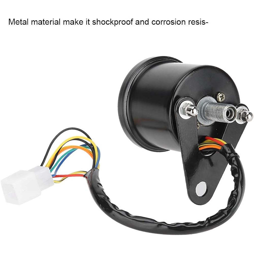 Motorcycle Odometer LED Backlight 12V Motorcycle Dual Tachometer Odometer Gauge Kit Cafe Racer