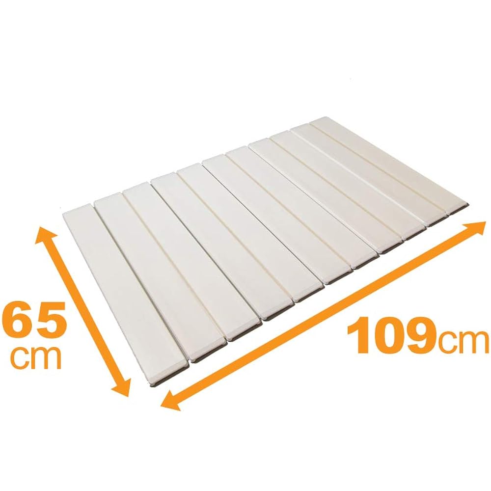 Topre Silver Ion Ag + Antibacterial Folding Bath Lid White 65 x 109cm S11