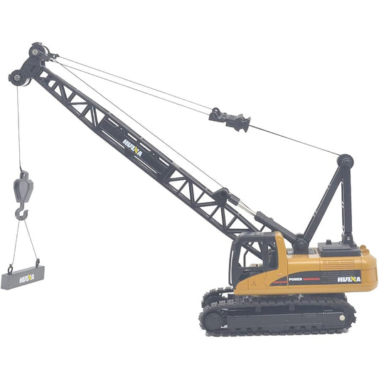 Ailejia Construction Truck Toys Crane Truck 1/50 Scale Diecast Truck Engineering Car Metal Construction Vehicles Crane Machine Model Toys for Boys (Crawler Crane)