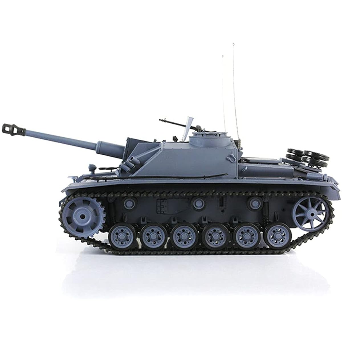 Tank Radio Control 1/16 Scale 2.4GHz Remote Control German III-F8 Assault Gun Tank 7.0 System Latest Version Simulated Sound Action Smoke and Infrared Combat Shooting BB Bullet Finished Painting (Basic Edition)