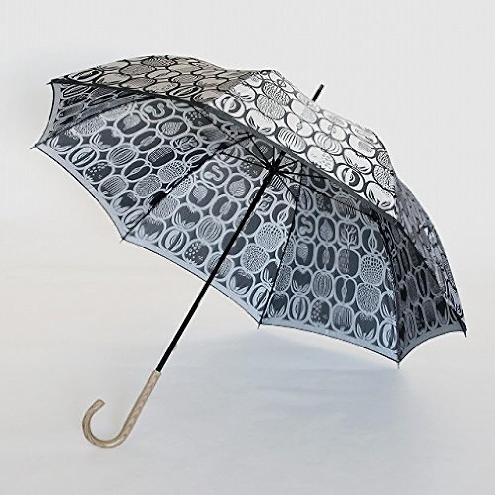 Makita Shoten + Stig Reventri FRUKTLADA Women's Long Umbrella, Scandinavian Design, Luxury Koshu Ori, Made in Japan