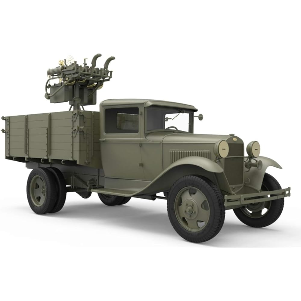Miniart 1/35 Soviet 1.5 ton truck M-4 Maxim AA machine gun equipped plastic model MA35186
