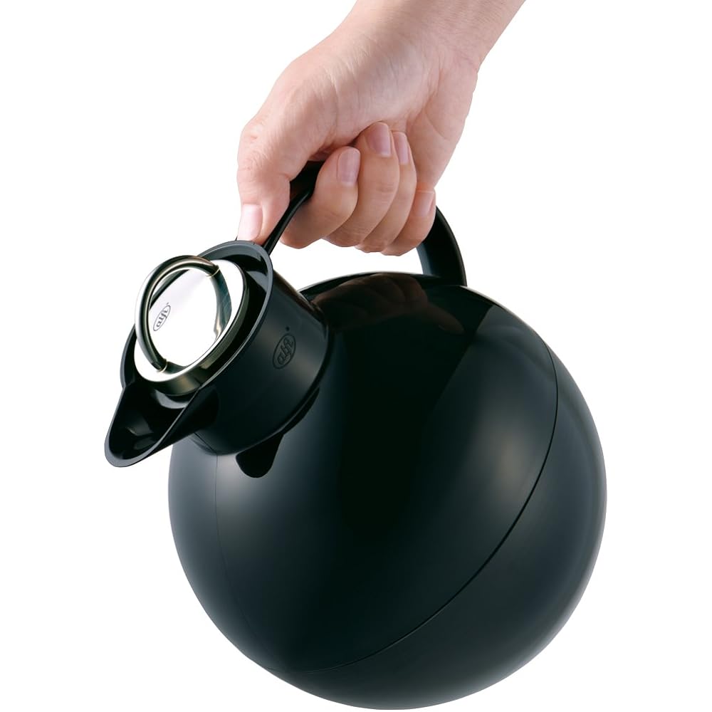[Genuine Product] alfi Stainless Steel Tabletop Pot Kugel 1.0L Black AFTA-1001S BK