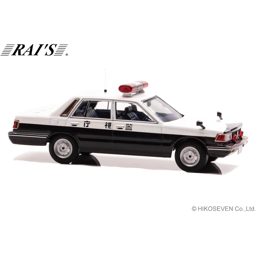 Hiko Seven RAI'S 1/43 Nissan Cedric (YPY30 modified) 1985 Metropolitan Police Department Transportation Department Traffic Riot Police Vehicle (4-transit 14) Completed Product