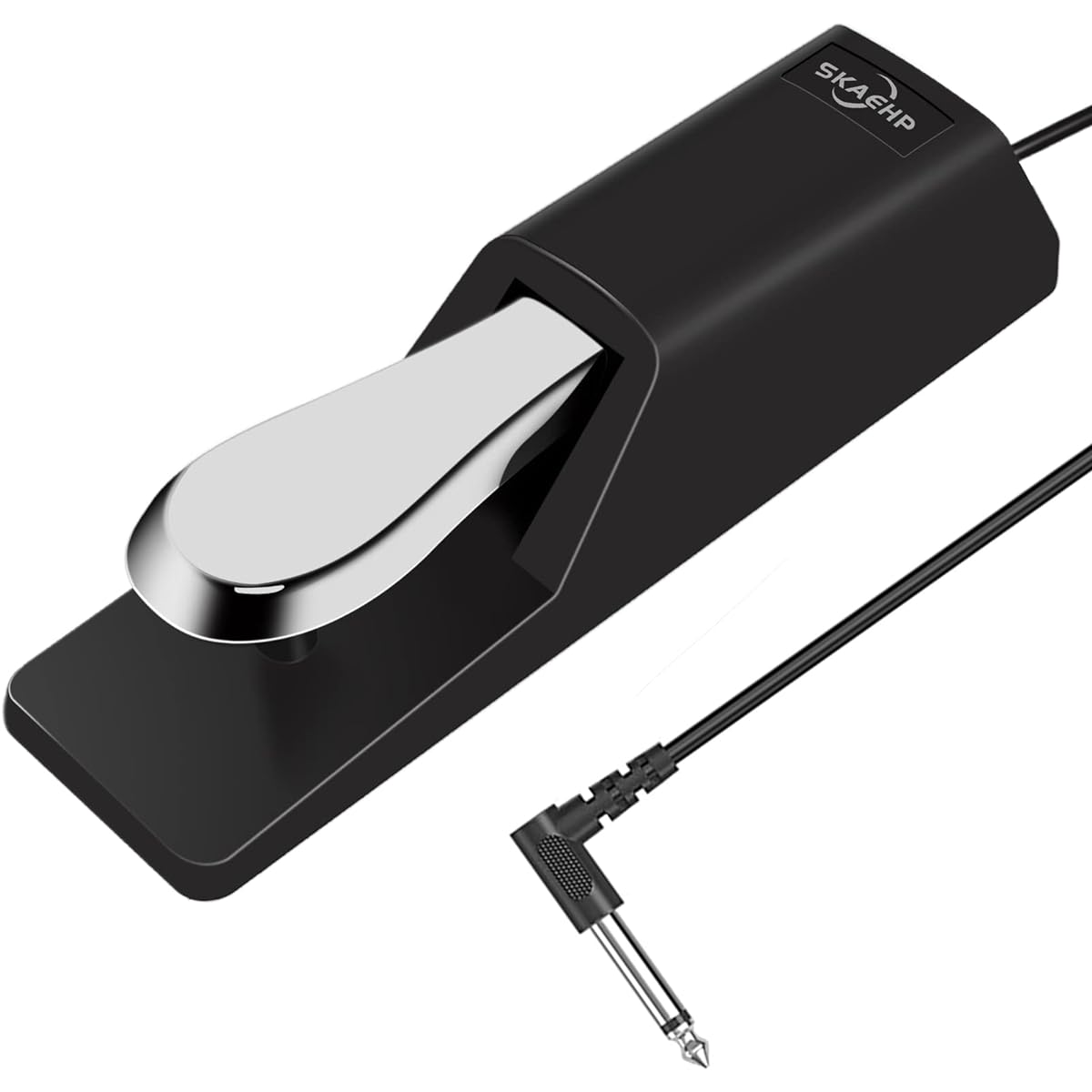 Universal Sustain Pedal Keyboard Pedal with Polarity Switch for Various Digital Pianos, Electronic Keyboards, MIDI Synthesizer Instruments