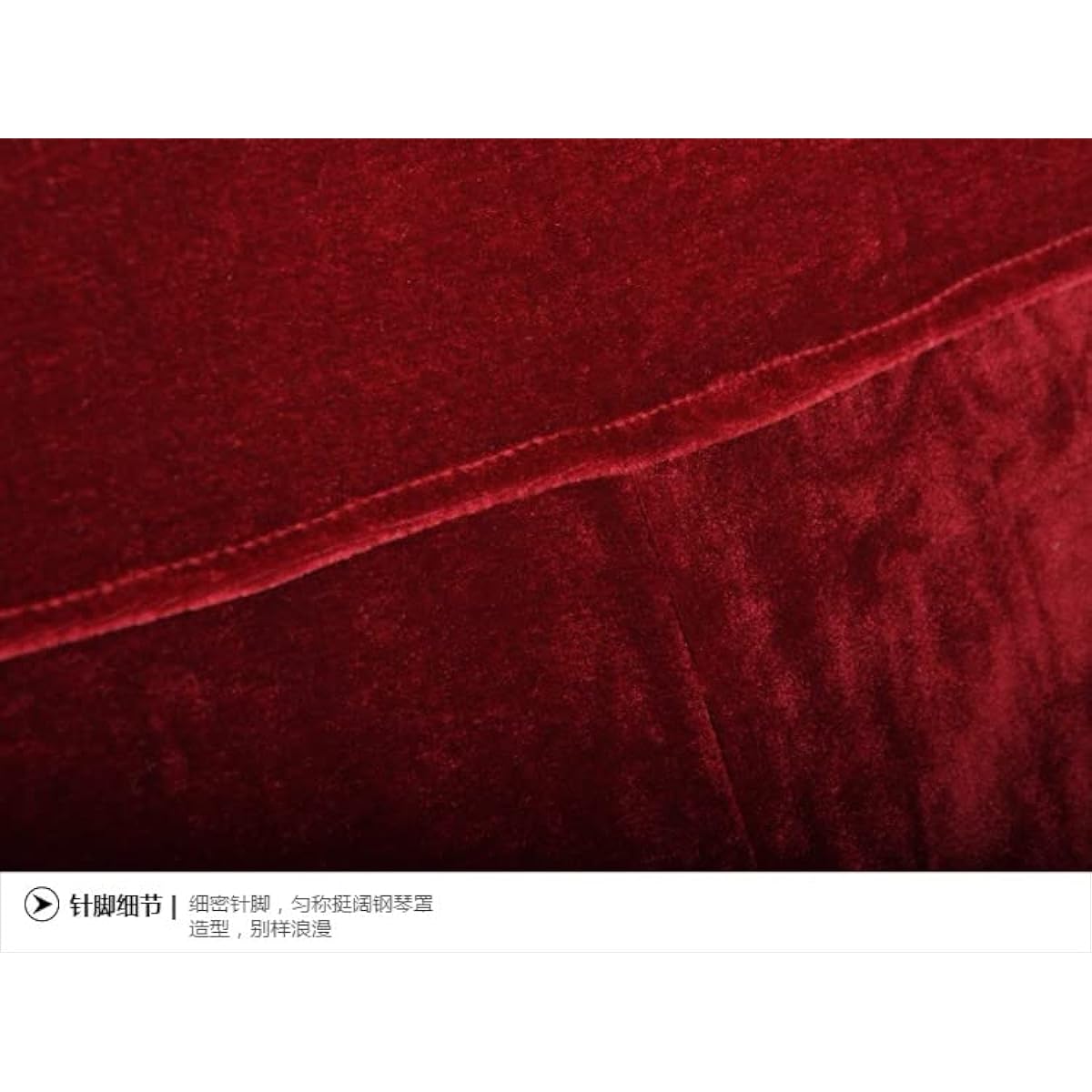 TUOREN Universal Piano Stool Chair Bench Dust Protection Cover for Piano Dual Seat Bench (Deep Red)