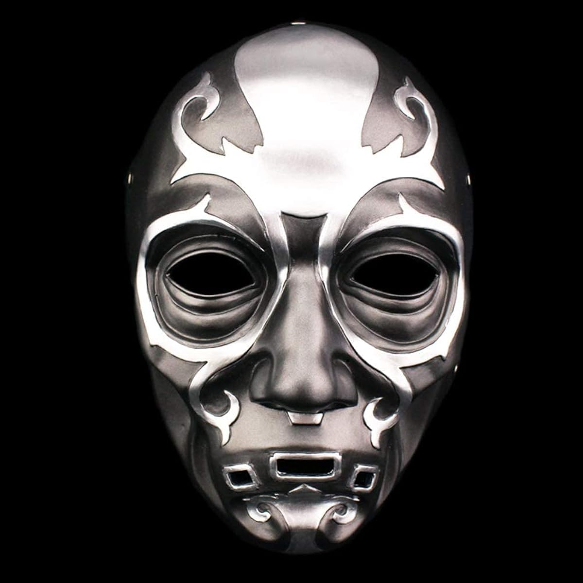 Hqroidd Death Cosplay Eater Mask 3D Scary Skull Mask Masquerade Party Halloween Costume Horror Resin Prop Holiday Gift
