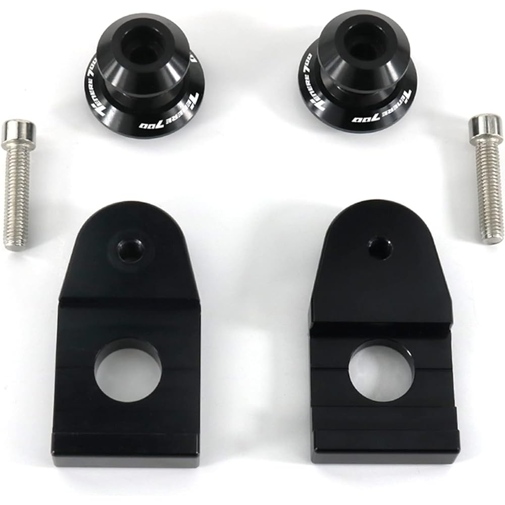 Stand Screw Slider Great Motorcycle Accessories for Yamaha Tenere700 Tenere700 XTZ690 2019-2020 Swing Arm Spool Slider Bracket Spool (Color: Black)