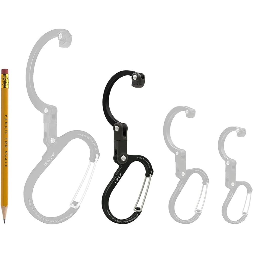 Genuine Domestic Product HERO CLIP Multifunctional Carabiner Type Hook Back Hanger Static Load 27kg