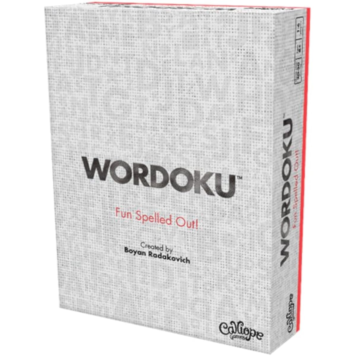 Wordoku - Fun Spelling Out! - Crossword Sudoku Word Game Puzzle Family Board Game for Game Night - 1-6 Players Ages 8+