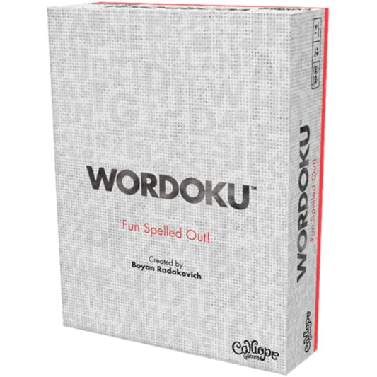 Wordoku - Fun Spelling Out! - Crossword Sudoku Word Game Puzzle Family Board Game for Game Night - 1-6 Players Ages 8+