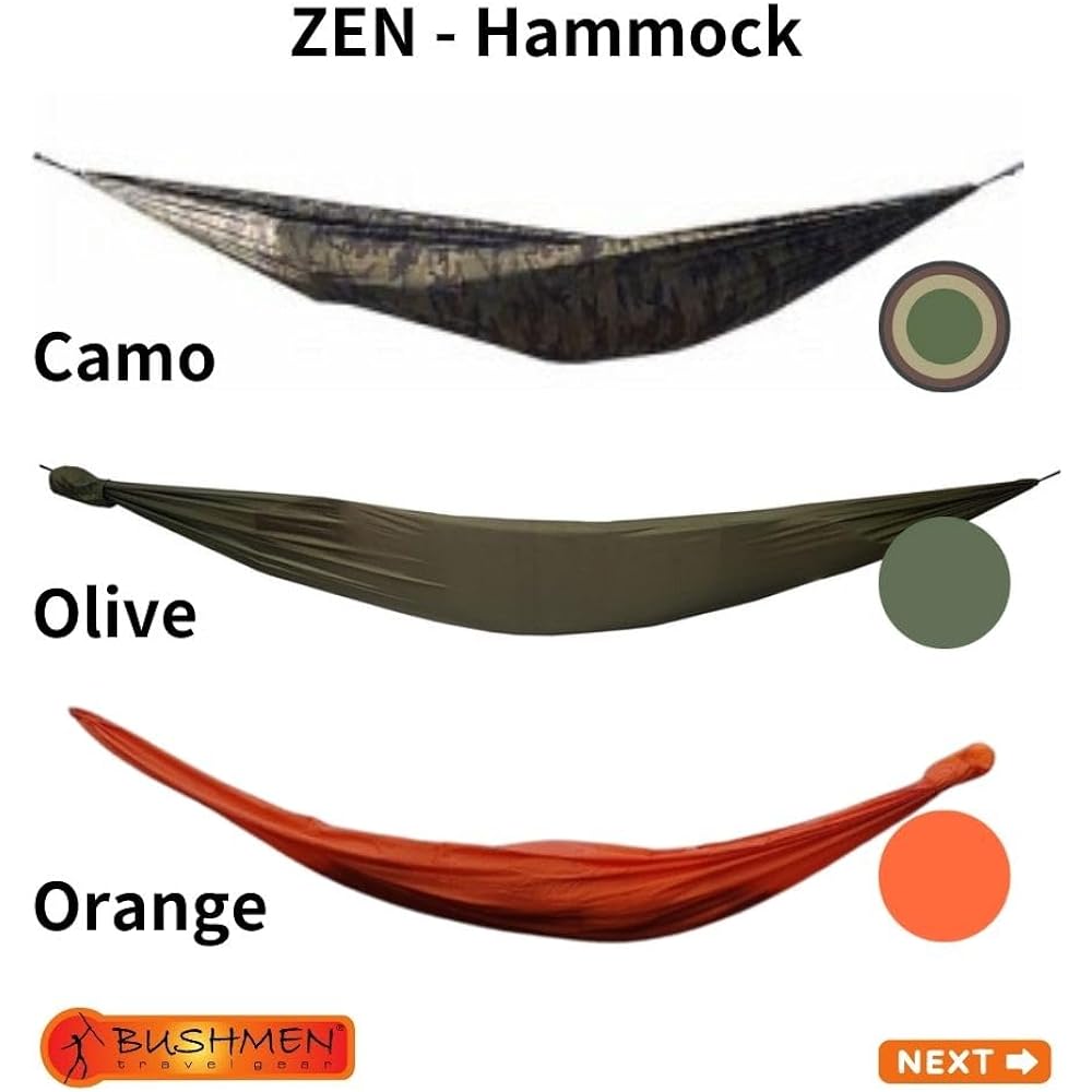 [BUSHMEN travel gear] [BUSHMEN travel gear] ZEN - Hammock Hammock Japanese genuine product (olive)