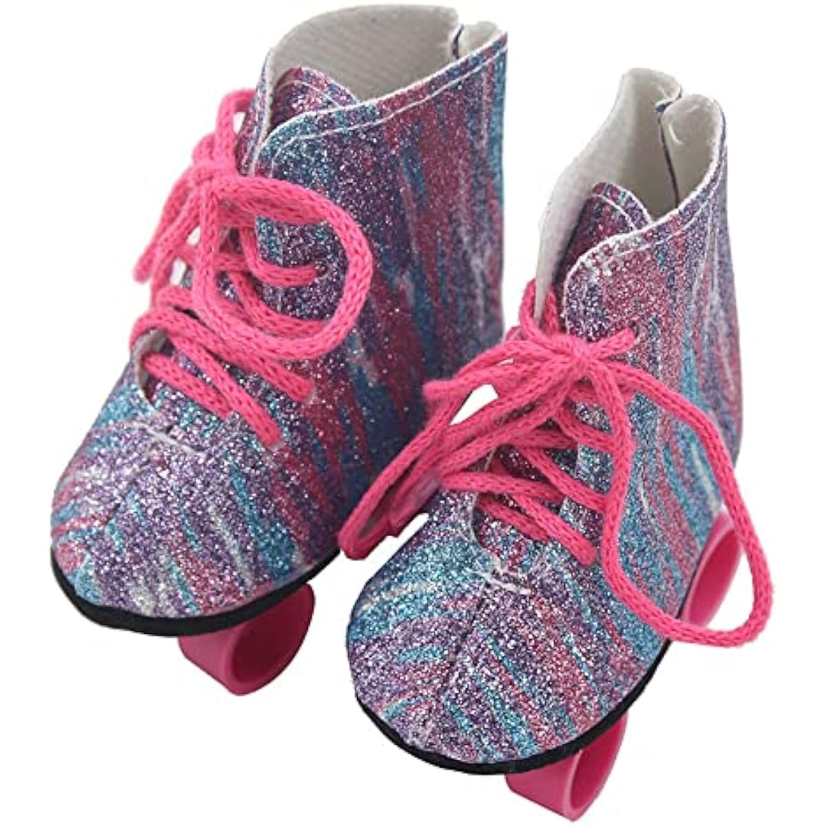 Purple Sparkle Roller Skates Fits American 18" Fashion Girl Dolls and Kennedy and Friends Dolls