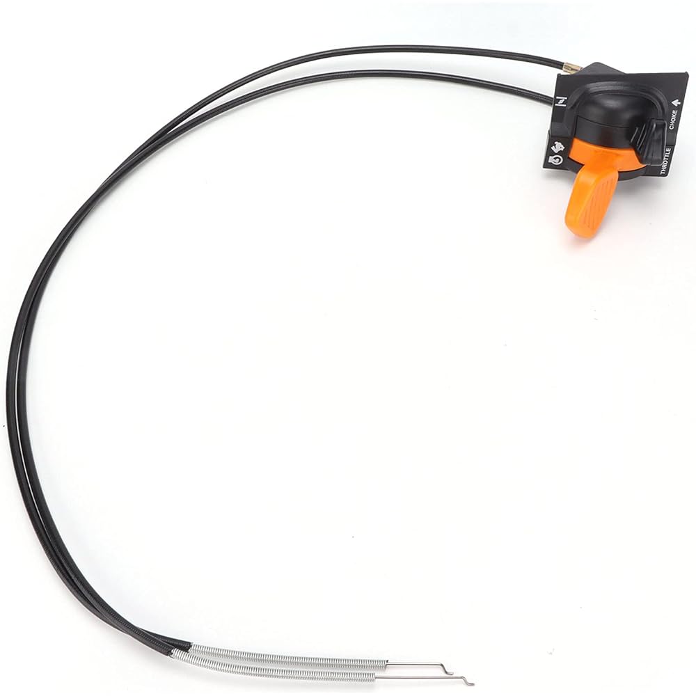 Ymiko Throttle Choke Lever Throttle Choke Choke Cable with Cable AM140333 Replacement Throttle Choke Cable for John Deere X305R X310 X530 X300R X304