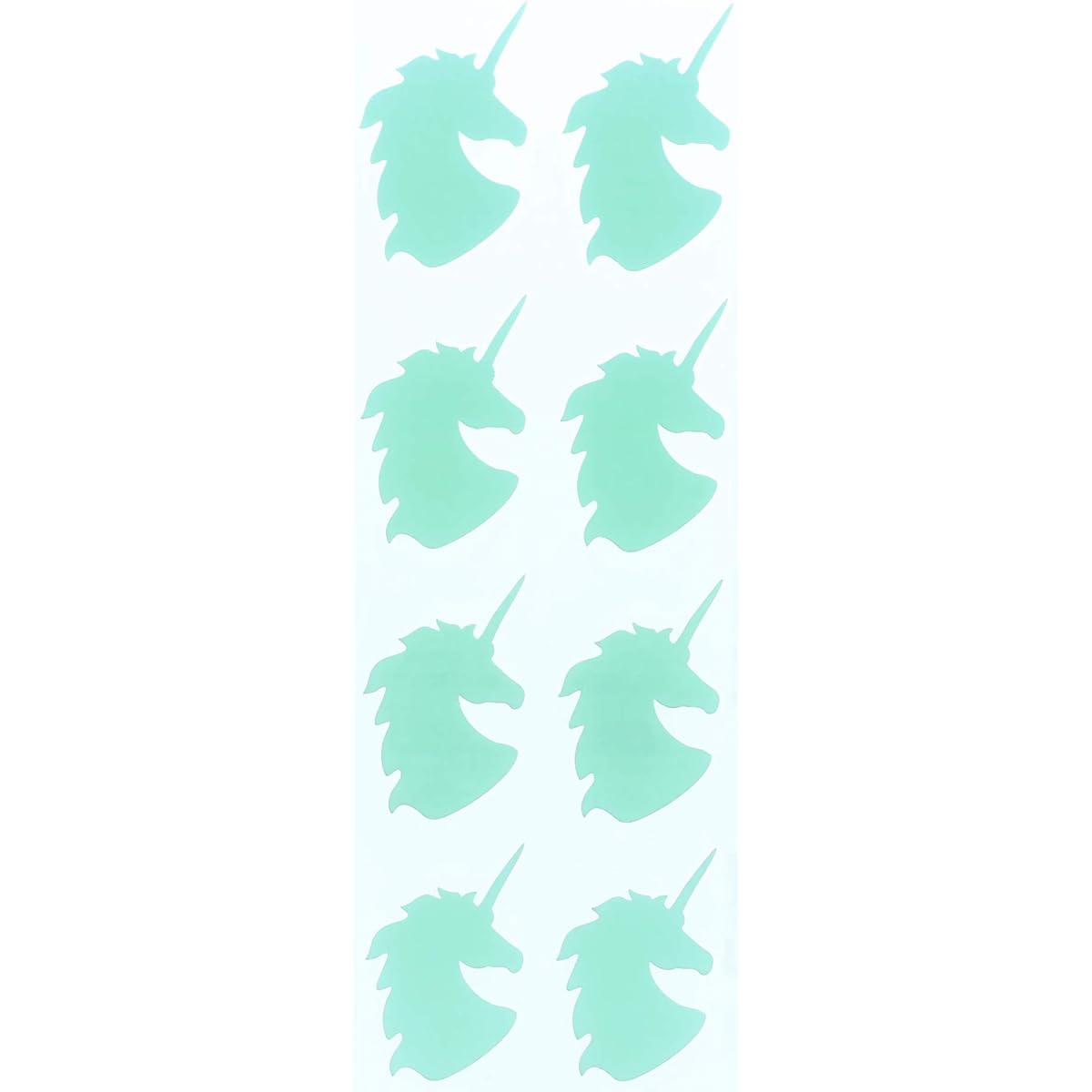 Royal Green Color Stickers Unicorn Kids Arts and Crafts Pastel Green 120 Pack