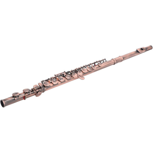 16 Hole Flute, Beautiful Design, Sound Quality, Closed Hole C Flute Instrument, Easy Fingering for Music (Reddish Antique)