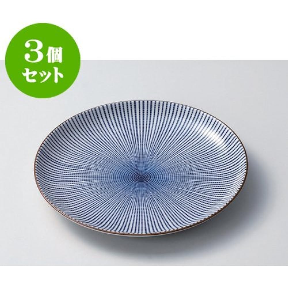 10 セット set dishes (large) Sendan Jugusa 6.0 dishes [18.3 x 2.5cm] Japanese dishes Japanese dishes Japanese dishes Japanese restaurants Ryokan Business use