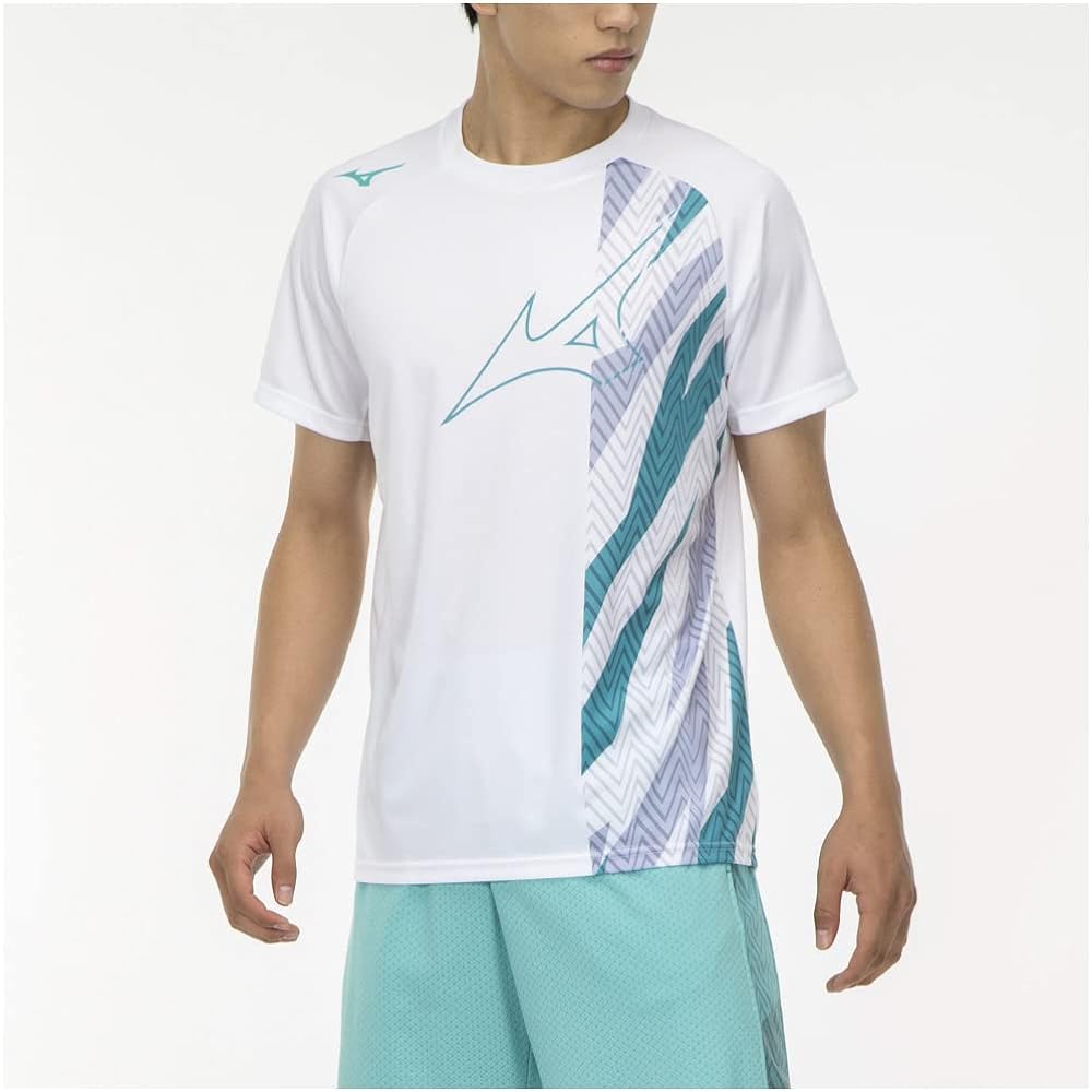 [Mizuno] Tennis Wear Practice Shirt Sweat Absorbent Quick Drying Dynamotion Fit 62JA2010
