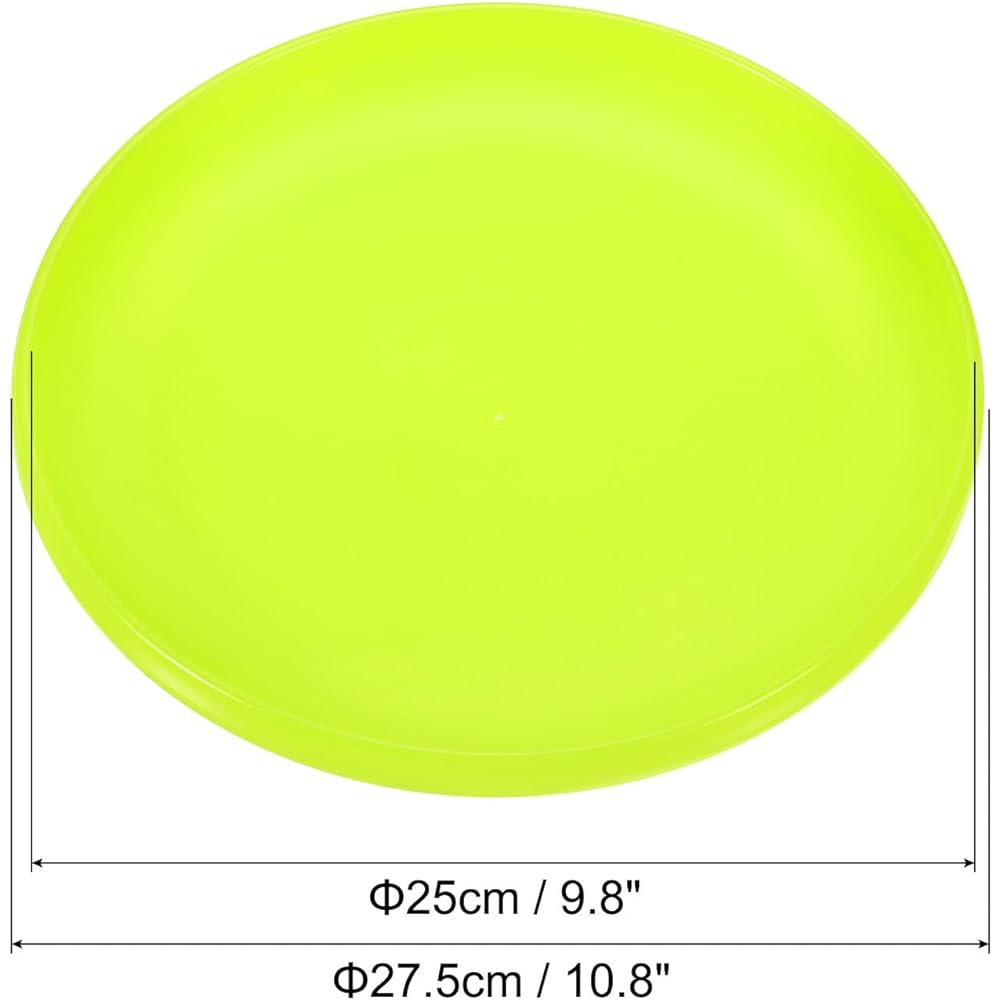 PATIKIL Flying Disc 10.8" 175g Backyard or Beach Sports Training Disc Fluorescent Green
