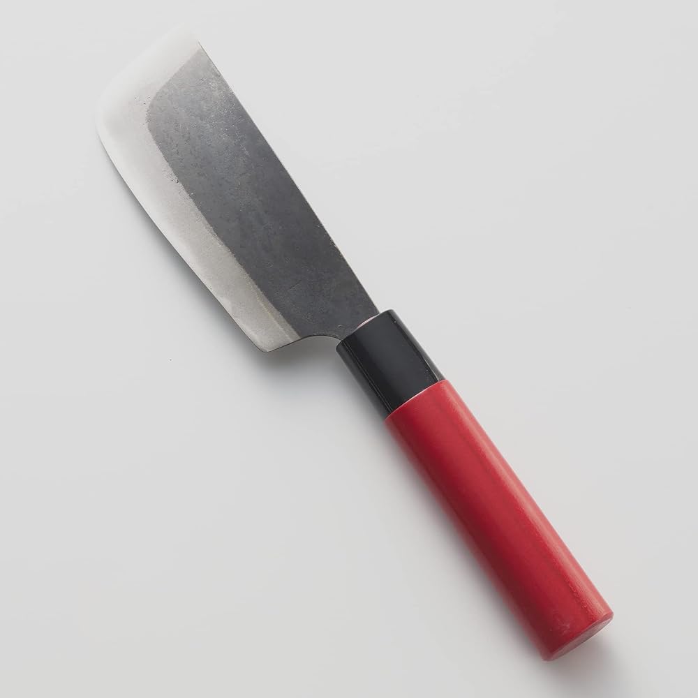 Aguri no Kura Geely Vegetable Knife for Chinese cabbage, for harvesting, red handle, domestically made, made in Japan, steel, cabbage, lettuce, broccoli, bok choy, etc.