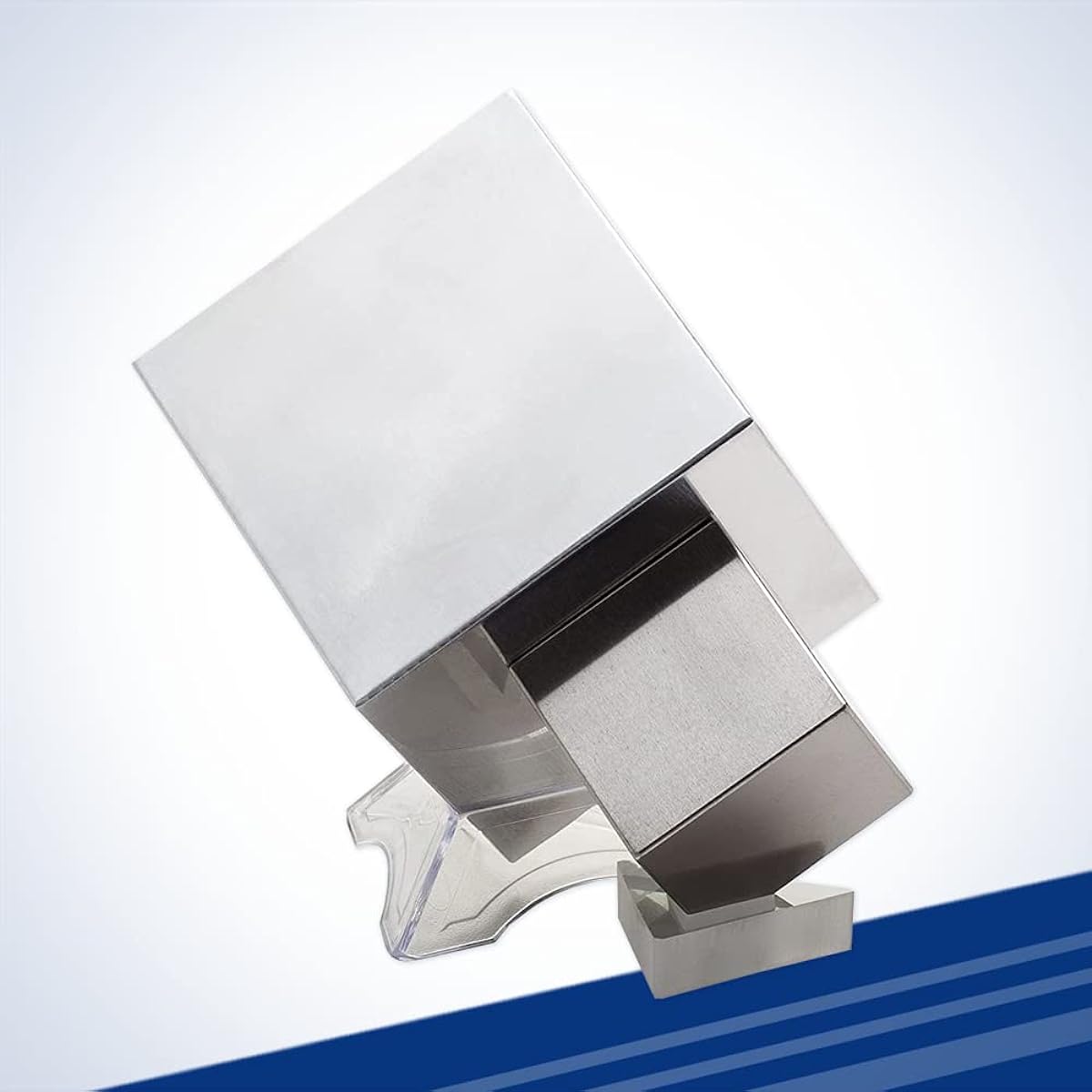1kg Set - 1.5" Tungsten & 2.85" Aluminum Cubes with Bases | Same Weight, Different Sizes | Defy Your Senses