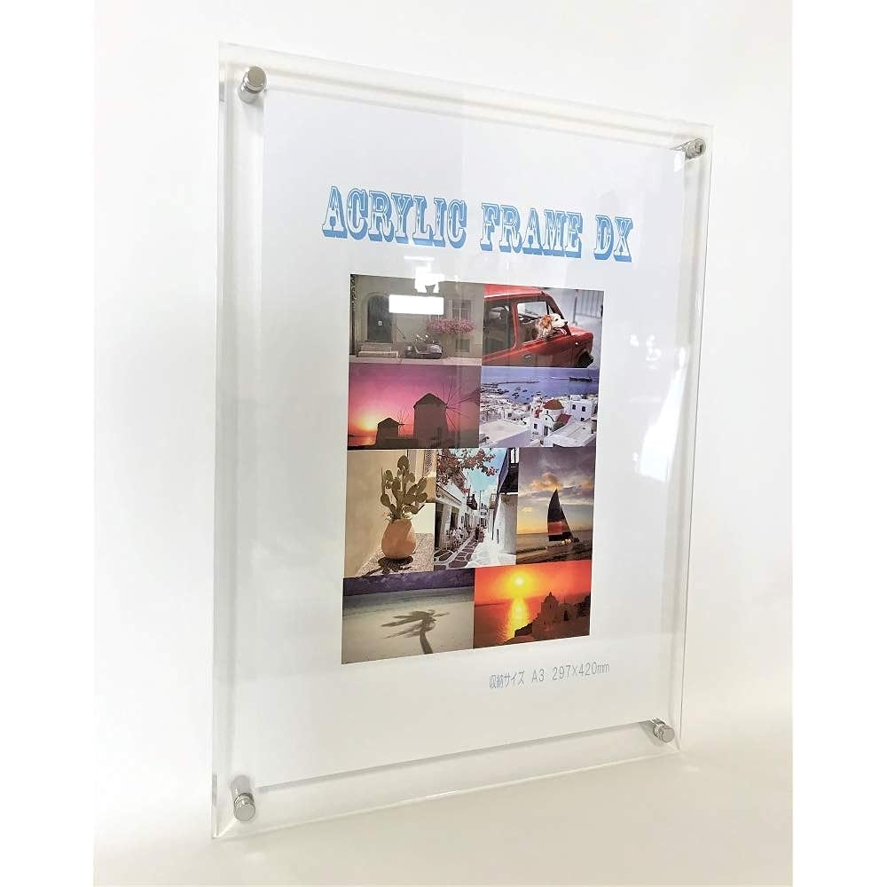 Muyo 5 Piece Acrylic Frame A3 Transparent Clear Wall Hanging Poster Frame Sign Frame