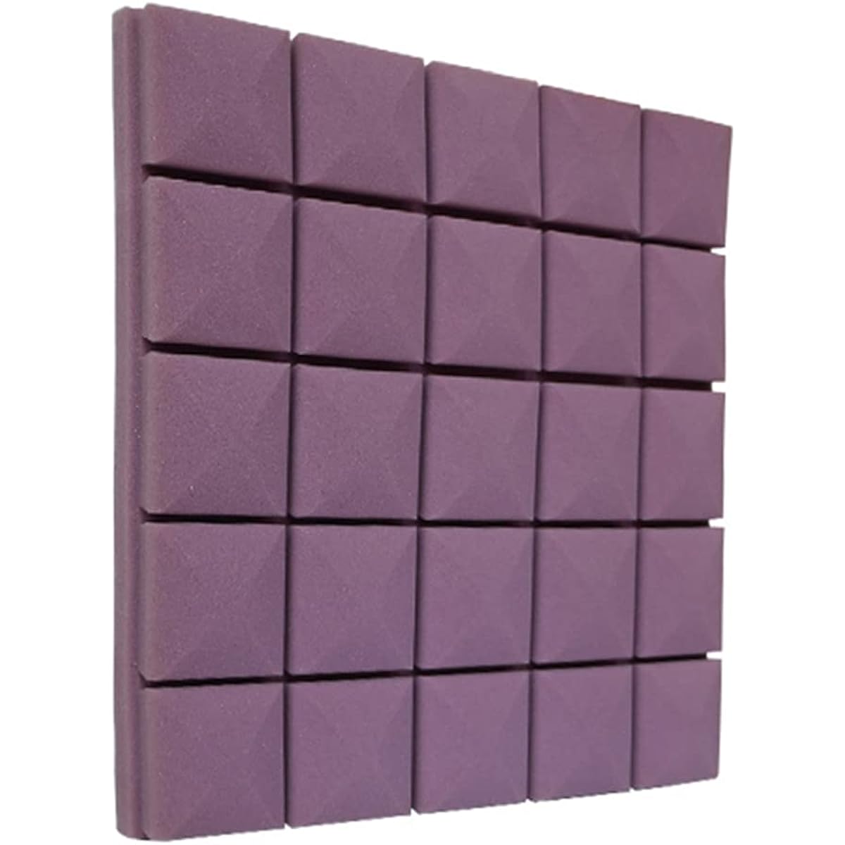 Multifunctional acoustic panels thicken high-density sound-absorbing cotton sound-absorbing foam tiles, home studio soundproofing accessories (blue 50*50*5CM) (purple 50*50*