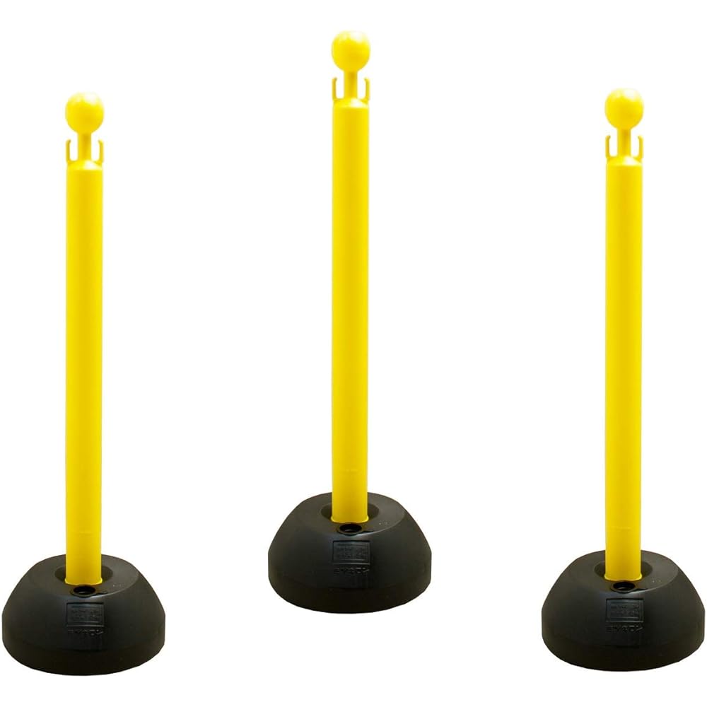 Mitsugiron Compartment Maintenance Supplies Chain Stand Set of 3 with Chain Yellow SF-61Y