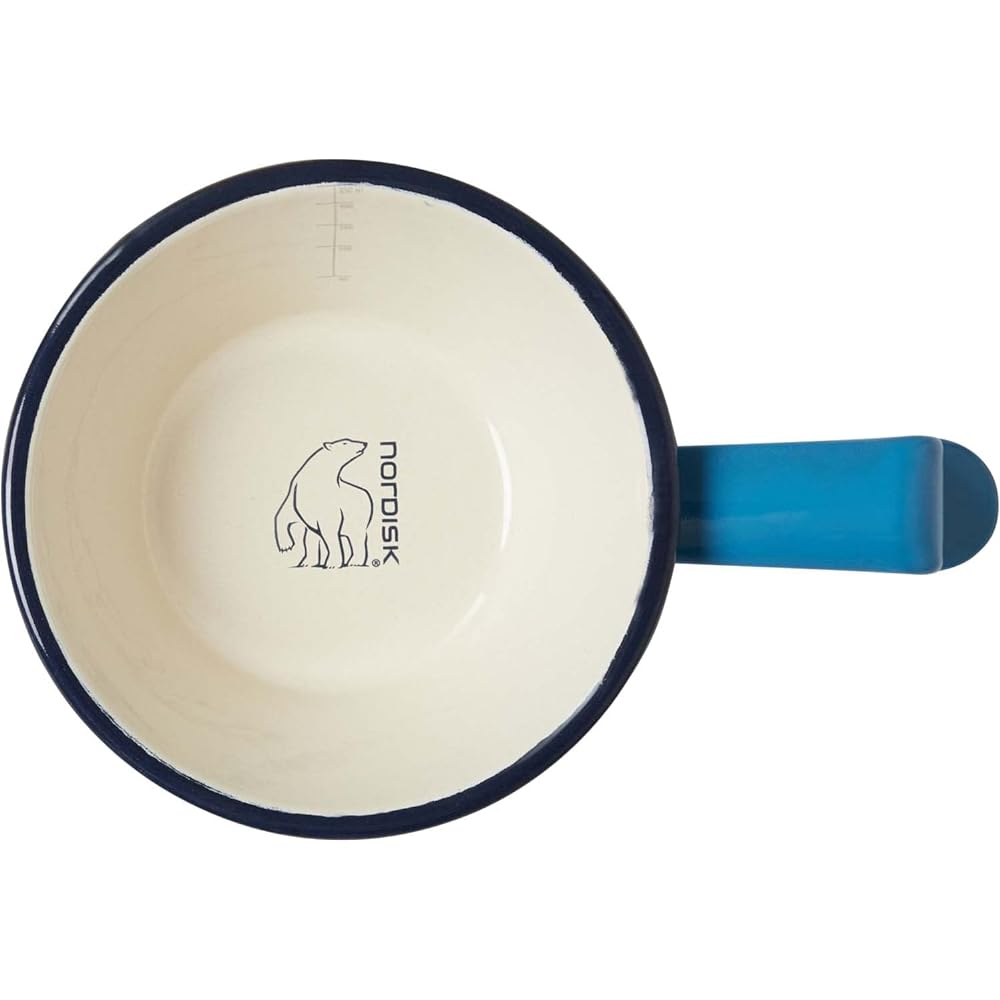 NORDISK Outdoor Camp Sierra Cup Enamel Madam Blue Measuring Cup 250ml MADAM BLA MEASURE CUP