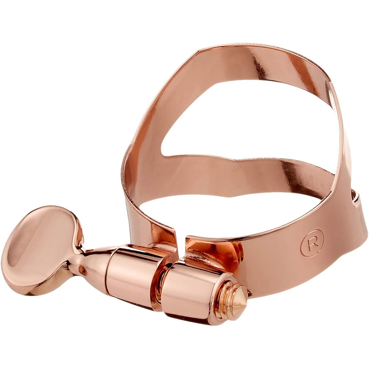 Selmer soprano saxophone ligature pink gold finish